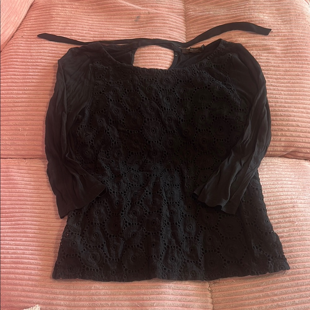 Black Lace Women's Top